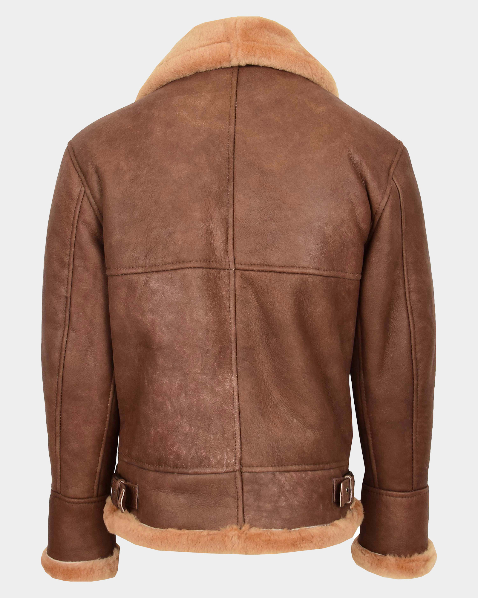 Mens B3 Sheepskin Vintage Flying Jacket Dynamo Tan