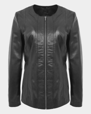 womens-classic-soft-leather-collarless-jacket-nova-black