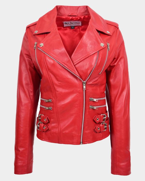 womens-cross-zip-biker-leather-jacket-cara-ignite-red