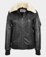 womens-leather-bomber-jacket-removable-collar-nova-black