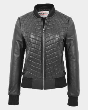 womens-leather-varsity-quilted-bomber-jacket-nova-black