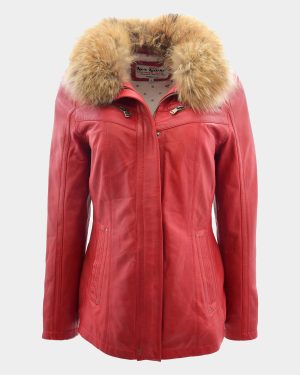 womens-leather-jacket-with-detachable-collar-dalia-ignite-red