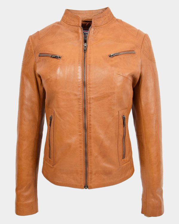 womens-leather-standing-collar-jacket-becky-dynamo-tan