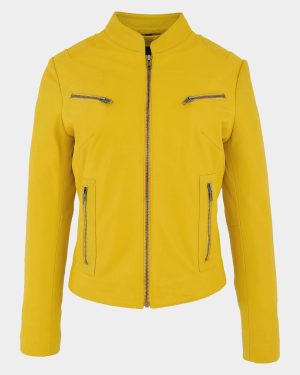 womens-leather-standing-collar-jacket-becky-vivid-yellow