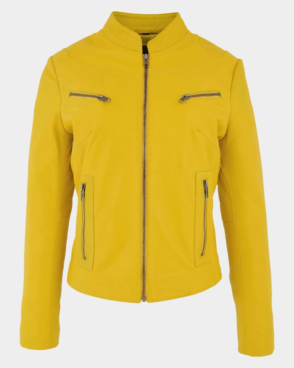 womens-leather-standing-collar-jacket-becky-vivid-yellow