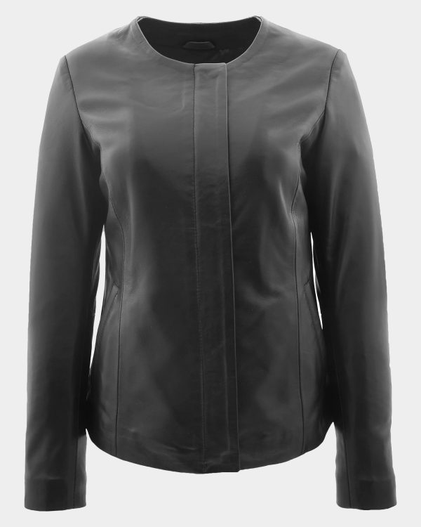 womens-real-leather-collarless-jacket-moreno-nova-black