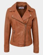 womens-soft-leather-cross-zip-biker-jacket-lola-dynamo-tan